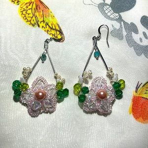 Handmade Flower Earrings